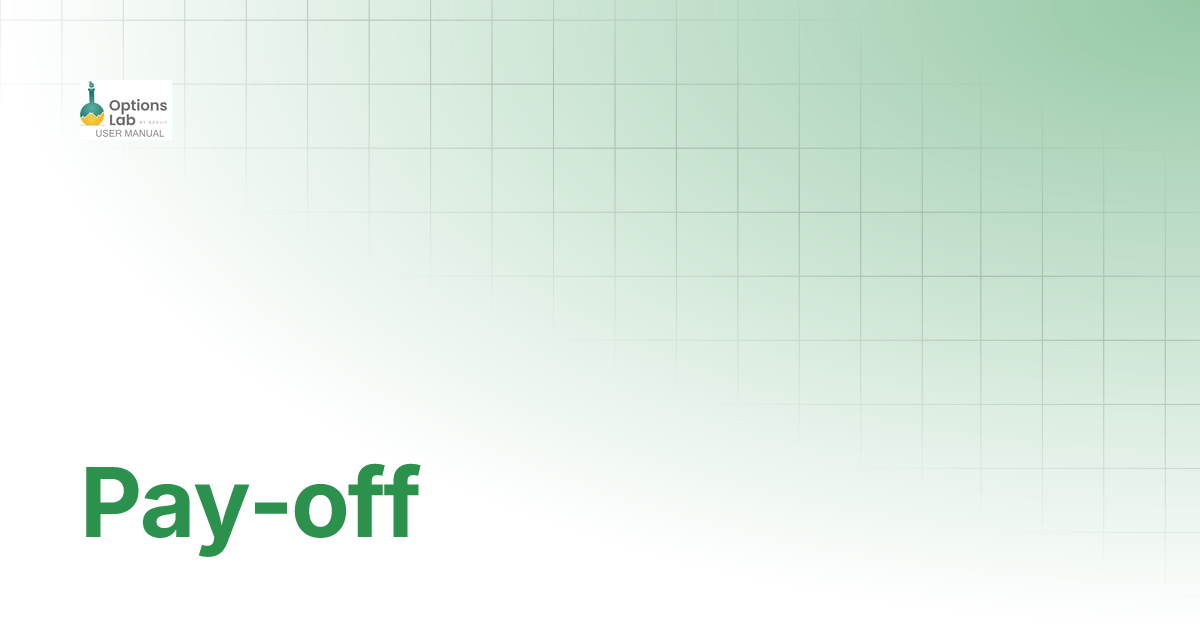 Pay-off | OptionsLab | User Manual